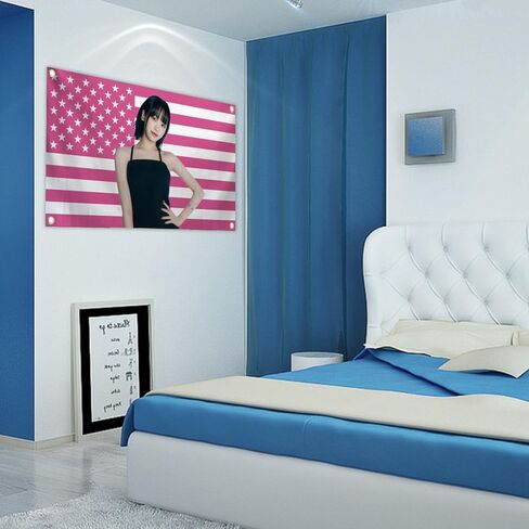 Generic KIM-CHAE*WON Flag 3x5Feet Tapestry Kpop Room Decor For Walls Official Birthday Decorations Cool Wall Decor Art Print in Saudi Arabia