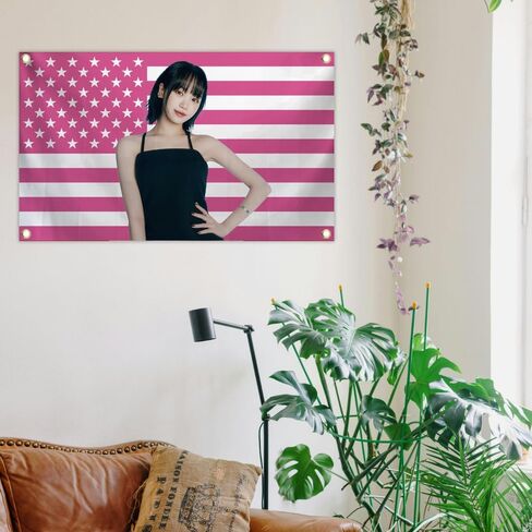 Generic KIM-CHAE*WON Flag 3x5Feet Tapestry Kpop Room Decor For Walls Official Birthday Decorations Cool Wall Decor Art Print in Saudi Arabia