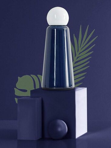 Stainless Steel Water Bottle | 500ml Insulated Water Bottle BPA Free | Cool and Modern Leak Proof Skittle Bottle Flask | Cold for 24+ Hours, Hot for 12 | Sky Blue & Light Grey by Lund London in Saudi Arabia