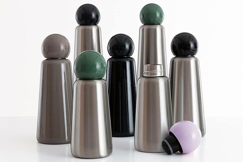 Stainless Steel Water Bottle | 500ml Insulated Water Bottle BPA Free | Cool and Modern Leak Proof Skittle Bottle Flask | Cold for 24+ Hours, Hot for 12 | Sky Blue & Light Grey by Lund London in Saudi Arabia