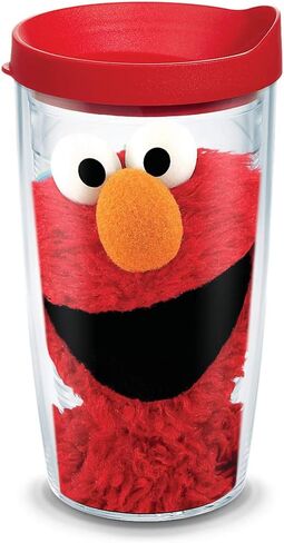 Tervis Made in USA Double Walled Sesame Street Elmo Colossal Insulated Tumbler Cup Keeps Drinks Cold & Hot, 16oz, Elmo in Saudi Arabia