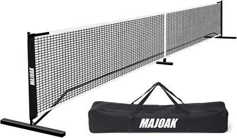 Portable pickleball net-22 FT Regulation Full Size Pickleball Net | Portable pickleball net set System with Carrying bag and 1x extra pickleball net for driveway Backyards in Saudi Arabia