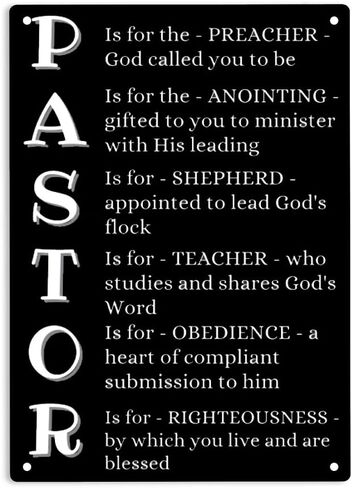 تعريف القس فكرة هدية تقدير رائعة للخطباء أو الوزراء لافتات معدنية من القصدير، ملصق القس للمنزل/المكتب/المقاهي والحانة/رجل الكهف جدار ديكور لوحة علامة 12 × 8 بوصة in Kuwait