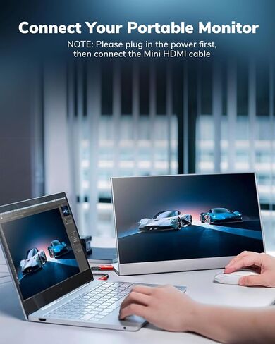 كابل DisplayPort إلى Mini HDMI بطول 10 أقدام، 4K DP إلى Mini HDMI سلك أحادي الاتجاه، يدعم 4K@30 هرتز، 2K@120 هرتز فيديو UHD، لـ AMD، NVIDIA، KYY، ARZOPA، VILVA، MNN، شاشة محمولة in Kuwait