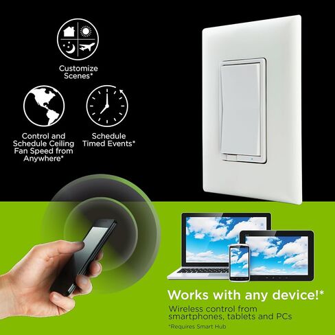Jasco Z-Wave Plus in-Wall Smart Tamper-Reistant Outlet, Works with Alexa, Google Assistant, 1 Z-Wave Outlet & 1 Always On Outlet, Hub Required, White, Smart Outlet, Lamps, Small Appliances, 14315 in Saudi Arabia