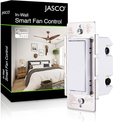 Jasco Z-Wave Plus in-Wall Smart Tamper-Reistant Outlet, Works with Alexa, Google Assistant, 1 Z-Wave Outlet & 1 Always On Outlet, Hub Required, White, Smart Outlet, Lamps, Small Appliances, 14315 in Saudi Arabia