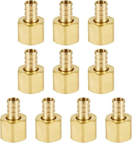 (Pack of 2) EFIELD Barb Crimp Pex fittings 1/2" X1/2" Female NPT Swivel Adapter,ASTM1807 in Saudi Arabia