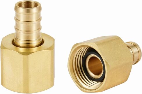 (Pack of 2) EFIELD Barb Crimp Pex fittings 1/2" X1/2" Female NPT Swivel Adapter,ASTM1807 in Saudi Arabia