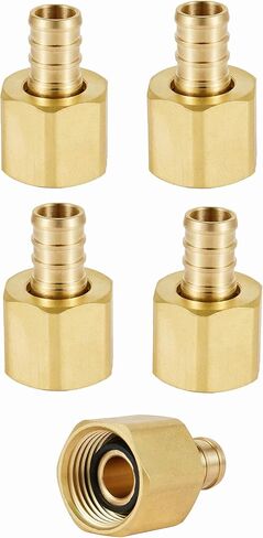 (Pack of 2) EFIELD Barb Crimp Pex fittings 1/2" X1/2" Female NPT Swivel Adapter,ASTM1807 in Saudi Arabia