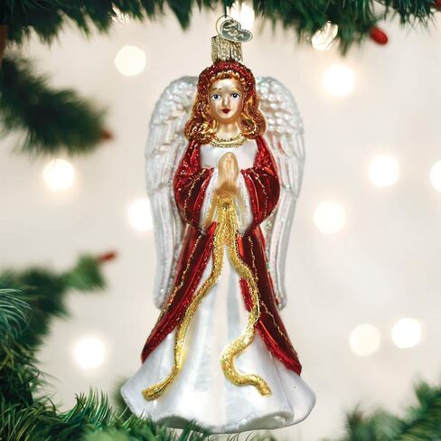 Old World Christmas Blue Snowcapped Bell Glass Blown Ornament for Christmas Tree in Saudi Arabia