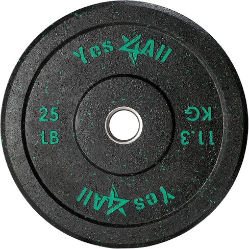 Yes4All 2" Bumper Plate, Olympic Rubber Weight Plate with Steel Hub for WeightLifting, Strength Training (Single, Pair & Set) in Saudi Arabia