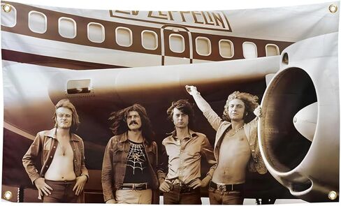 Generic Led Rock Band Zeppelin Tapestry The Starship Airplane 3x5 Feet Tapestry For Bedroom College Dorm Home Decor Wall Hanging Meme Funny Tapestry, black in Saudi Arabia