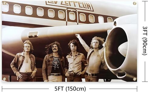 Generic Led Rock Band Zeppelin Tapestry The Starship Airplane 3x5 Feet Tapestry For Bedroom College Dorm Home Decor Wall Hanging Meme Funny Tapestry, black in Saudi Arabia