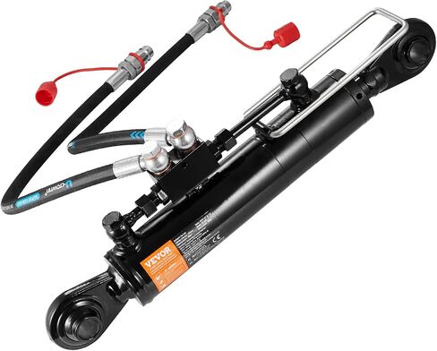 VEVOR Hydraulic Top Link Cat. 2-2（8-5/16 in, 19-11/16~28 in), Hydraulic Cylinder with 2 Hoses & G3/8" Check Valve in Saudi Arabia