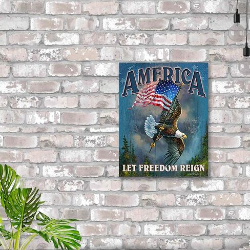Desperate Enterprises Pledge of Allegiance Tin Sign - Nostalgic Vintage Metal Wall Decor - Made in USA in Saudi Arabia