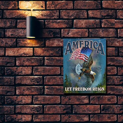 Desperate Enterprises Pledge of Allegiance Tin Sign - Nostalgic Vintage Metal Wall Decor - Made in USA in Saudi Arabia