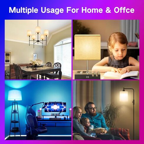 OUTON A19 LED Light Bulb with Remote Control, Efficient 9W LED Bulb (60Watt Equivalent), 810 LM, Dimmable, 3000K-6000K, E26 Base, Light Bulb with Timer for Living Room, Bedroom, 1Bulb & Remote in Saudi Arabia