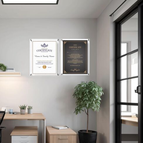 إطار صورة أكريليك مقاس 8 × 10 بين قوسين، 3 عبوات، إطارات صور شفافة للجدار، إطارات صور بدون إطار، مكعبات مربعة شفافة من لوسيت، إطار صورة معلق عائم in Saudi Arabia