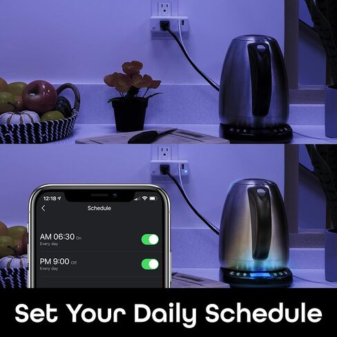 مفتاح جيني + قابس واي فاي ذكي متعدد المنافذ مع منفذي USB ومنفذ توفير الطاقة مع مراقبة الطاقة والتحكم في التطبيق، متوافق مع Alexa وGoogle Home (GN-WW131-199) in Kuwait