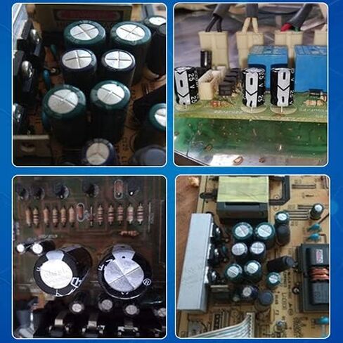 Fielect 20Pcs Aluminum Radial Electrolytic Capacitor 47uF 35V Low ESR Green 5x11mm High Ripple Current,Low Impedance for TV, LCD Monitor, Radio, Stereo, Game in Kuwait