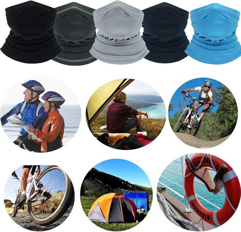 Neck Gaiter Face Mask, Face Cover Scarf Breathable Cooling Mask Neck Cover for Fishing Cycling Hiking Outdoors in Saudi Arabia