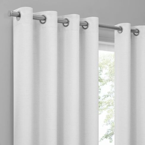 Eclipse Lawson Arm & Hammer Odor Neutralizing Blackout Grommet Window Curtain for Living Room (1 Panel), 50 in x 63 in, Blue in Saudi Arabia