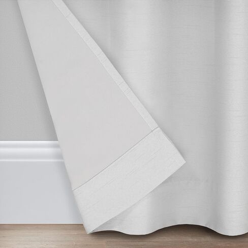 Eclipse Lawson Arm & Hammer Odor Neutralizing Blackout Grommet Window Curtain for Living Room (1 Panel), 50 in x 63 in, Blue in Saudi Arabia