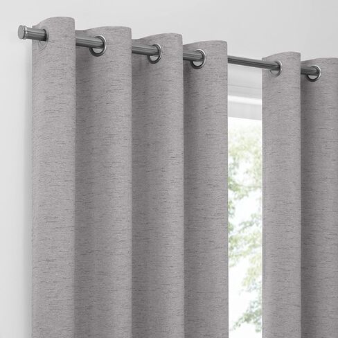 Eclipse Lawson Arm & Hammer Odor Neutralizing Blackout Grommet Window Curtain for Living Room (1 Panel), 50 in x 63 in, Blue in Saudi Arabia