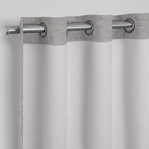 Eclipse Lawson Arm & Hammer Odor Neutralizing Blackout Grommet Window Curtain for Living Room (1 Panel), 50 in x 63 in, Blue in Saudi Arabia