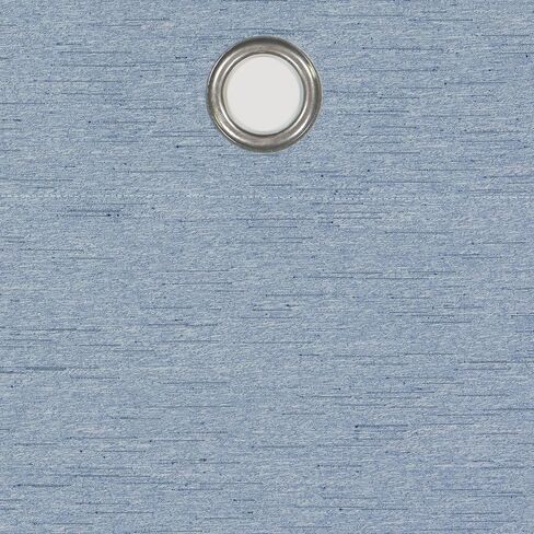 Eclipse Lawson Arm & Hammer Odor Neutralizing Blackout Grommet Window Curtain for Living Room (1 Panel), 50 in x 63 in, Blue in Saudi Arabia