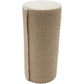 Premium Elastic Bandage with Self-Adhering Closure Double Length - 6in x 11yards, Beige