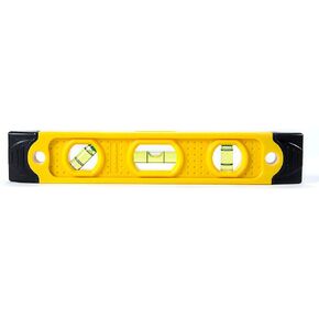 Swanson Tool TL021M 9 In. Speedlite Magnetic Torpedo Level with Rubber End Caps, yellow