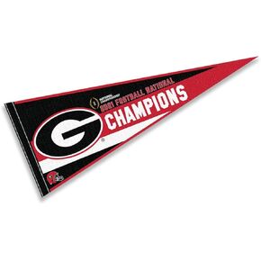 Georgia Bulldogs Football Playoff 2021 National Champions Pennant Banner Flag
