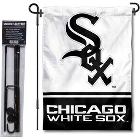 Chicago White Sox Garden Flag with Stand Holder