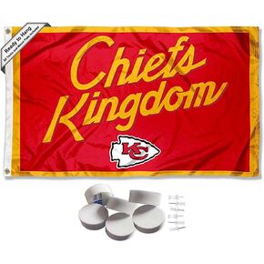 Kansas City Chiefs Chiefs Kingdom Banner and Tapestry Wall Tack Pads