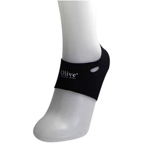 Olive Foot Pads Neoprene Soft Heel Protector Cracked Calluses Heel Skin Socks Assorted Color of 2Color (Black,Black&Red) in Saudi Arabia