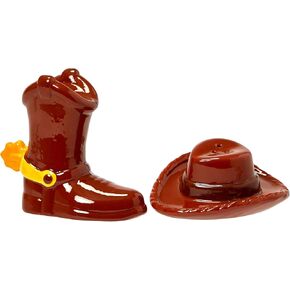 Disney & Pixar Toy Story 4 Woody Themed Salt & Pepper Shakers | Official Toy Story 4 Collectible Kitchenware | Ceramic Set Measures 3 Inches Tall
