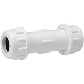 Homewerks Worldwide Schedule 40 1-1/2 in. Compression x 1-1/2 in. Dia. Compression PVC Couplin (511-43-112-112B)
