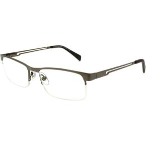 Foster Grant Men's Lamar Square Readers, Gunmetal +3.00 W/Soft case