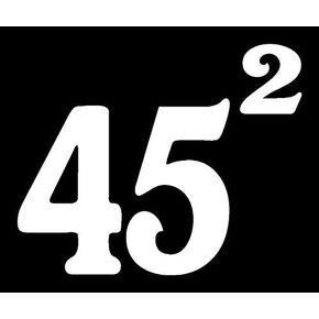 45 Squared Trump 2nd Term MKR Decal Vinyl Sticker |Cars Trucks Vans Walls Laptop|White|5.5 x 4.5 in|MKR1128