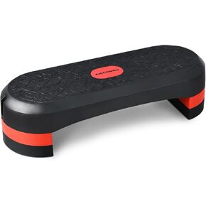 Exercise Step Platforms, 30" Adjustable Aerobics Step with Risers, Workout Step Platform Stepper Height 4"-6"-8", Women Home Gym