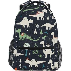WIHVE Backpack Abstract Beautiful Bird School Backpack Bookbag with Name Tag
