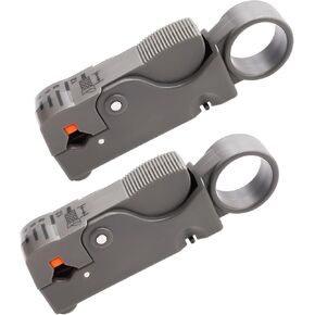 mxuteuk 2PCS Coax Coaxial Cable Stripper Cutter Tool for RG59 RG58 RG6 RG11
