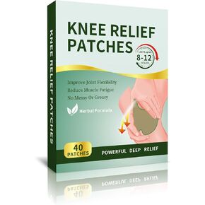 40 PCS Knee Relief Patches Natural Knee Patches Herbal Relieving Plaster Knee Long Lasting Reduction of Joint Joint Back Shoulder Neck Uncomfortable