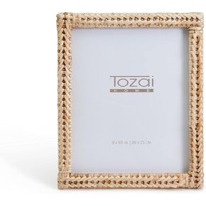 Tozai Amanpulo Woven Rattan 8" x 10" Photo Frame (hangs or stands