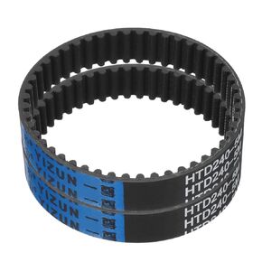 uxcell 2pcs HTD-5M Rubber Timing Belt 71 Teeth, 355mm Pitch Length x 15mm Width x 3.6mm Height, Closed Loop Pulley Timing Belt