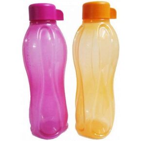 Tupperware Tp-120-B500 Aquasafe Sports Water Bottle (Screw Top Round 500Ml, 2 Pcs)