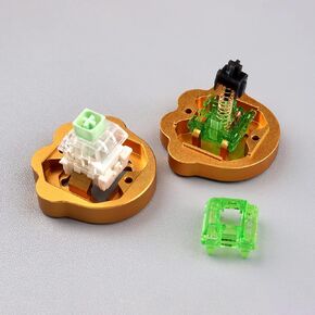 فتاحة مفاتيح Gliging 2 في 1 لطيفة لمفاتيح Gateron Kailh Box Panda Cherry MX Akko Halo مع مغناطيس (وردي)
