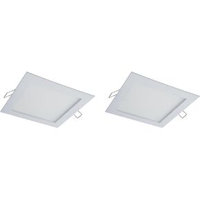 HALO SMD4R6930WHDM SMD-Dm عدسة مستديرة مدمجة بسطح LED مزخرفة بإضاءة سفلية، 3000K ناعمة (لا حاجة إليها)، 4.85 بوصة، أبيض