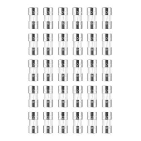 30Pcs 3A 125V Christmas Light Fuse - 0.14 x 0.39 inch Christmas Light Strings Glass Fuse, Mini Glass Fuse for Outdoor String Lights